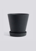 Flowerpot With Saucer X-Large Black