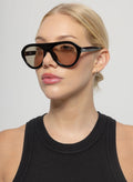 Maddy Solbrille Black & Green