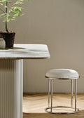 Komati Stool Chrome & White