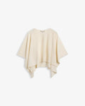 Iben Enzo Merino Poncho Ivory White