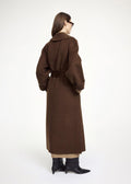 Trullem Dark Brown Wool Coat