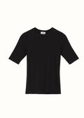 Marianne Rib Tee Black