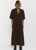 Madina Short Sleeve Knit Mocha Brown