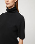 Margot Turtleneck Tee Black