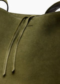 The Norma Tote Moss Green Suede