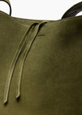 The Norma Tote Moss Green Suede