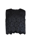 Broderie Anglaise Top Black