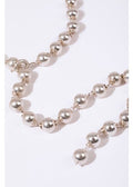 Silver Sphere Chain Necklace