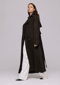 Thale Wool Coat Dark Brown