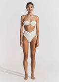 Bay Bikini Creme White Bottom Badetøy