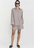 Lea Beige Stripe Shirt
