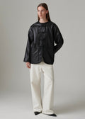 Siia Soft Lamb Leather Jacket Black