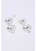 Silver Sphere Studs Earrings