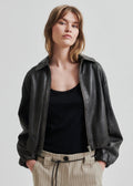Lato Leather Bomber Jacket