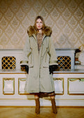 Padded Maxi Parka Green