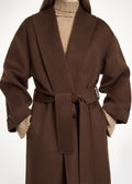 Trullem Dark Brown Wool Coat