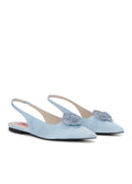 Fiona Crystal Satin Light Blue