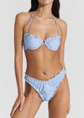 Lake Bikini Top Light Blue Print Bikini