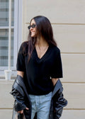 Neoma Leather Coat Black