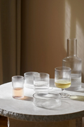 Ripple Serving Bowls Clear 4-Pakning