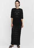 Ziatra Crochet Skirt Black