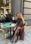 Elin PU Suede Shearling Coat