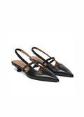Aurelia Slingback Leather Heels - Forhåndsbestill