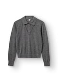 Bergen V Polo Grey Melange