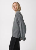 Frame Oversized Sweater Grey Camo