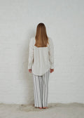 Hills Linen Blend Shirt Ecru Melange