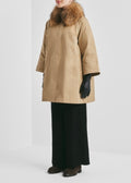 Padded A-line Parka Green