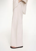 Cabello Wide-Leg Trousers Old Beige Thin Stripe