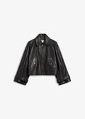 Iben Zephyr Leather Jacket Espresso Brown