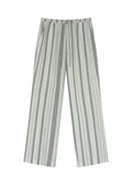 Euston Striped Gauze Pant Ecru & Black