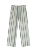 Euston Striped Gauze Pant Ecru & Black