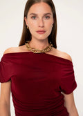 Viveh Sana Dress Mulberry Red