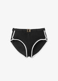 Ribbed Sport Bottom Black Badetøy