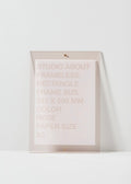 Frameless A3 Rectangle | Rose
