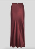 Tyne Satin Maxi Skirt Cranberry Juice