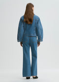 Villies Organic Cotton Denim Jacket Mid Denim Blue