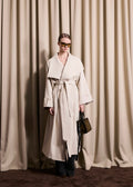 Iben Atari Oversized Trenchcoat Dove White