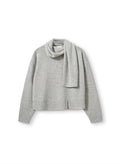 Volmer Scarf Sweater Light Grey