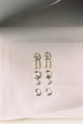 Two Form Earrings One Pearl Silver