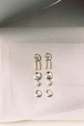 Two Form Earrings One Pearl Silver