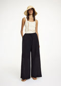 Clorella Wide-leg Trousers Black