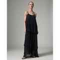 Isaac Chiffon Dress Black