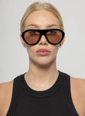 Maddy Solbrille Black & Green