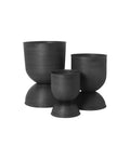 Hourglass Pot Medium Black