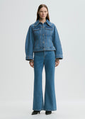 Villies Organic Cotton Denim Jacket Mid Denim Blue