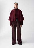 Keyla Lambswool Jacket Burgundy